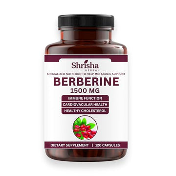 SHRISHA HERBAL Indian Berberine 1500mg - Berberine HCl 500mg Per Capsule - Support SHRISHA HERBAL buy supplements canada