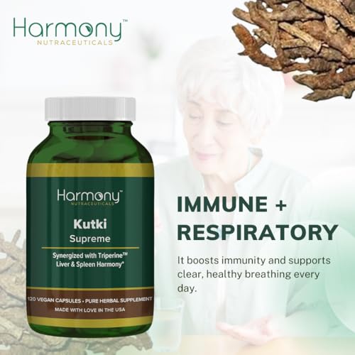 Kutki Supreme - Harmony Nutraceuticals Ayurvedic Medicine for Healthy Skin, Immune and Respiratory Systems - 120 Vegan Organic Capsules Harmony Nutraceuticals buy supplements canada