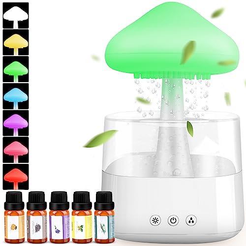 Mushroom Humidifier with Essential Oils, Night Light with 7 Changing Colors, Desk Cloud Lights Mriykio buy supplements canada