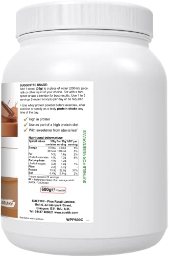 Soetik Whey Protein Powder (Chocolate Flavour) 600g Soetik buy supplements canada