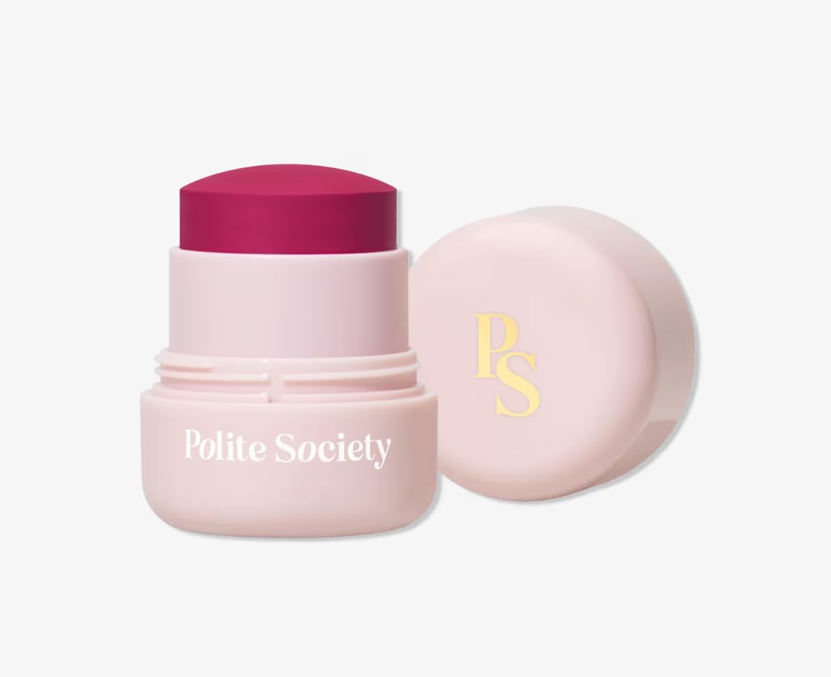 Polite Society Polite Pops Powder Blush Stick, Hybrid Cream to Powder Formula, Buildable Color with Coastal Plant and Vitamin E, Milan bright berry Generic buy supplements canada