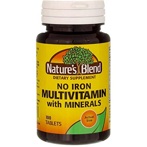Nature's Blend Multiple Vitamin with Minerals No Iron 100 Tabs Nature's Blend buy supplements canada