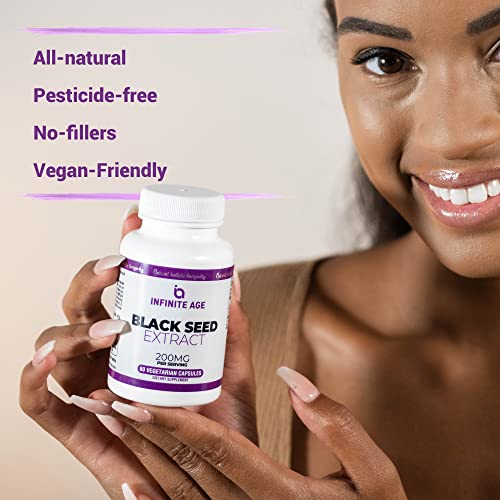 INFINITE AGE Dry Organic Black Seed Oil Extract Capsules - Nigella Sativa Seed Extract INFINITE AGE buy supplements canada