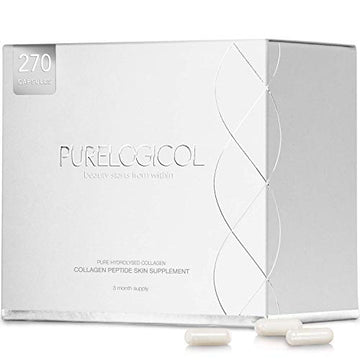 Collagen Supplement, Best Hydrolysed Collagen Peptides, 3 Months Supply for Younger Looking Skin Purelogicol buy supplements canada