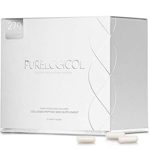 Collagen Supplement, Best Hydrolysed Collagen Peptides, 3 Months Supply for Younger Looking Skin Purelogicol buy supplements canada