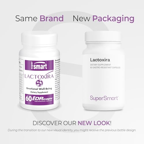 Supersmart - Lactoxira (High Potency) - 8-in-1 Probiotic Complex Supplement - Advanced Formula for Women & Men - with Lactobacillus Casei, Brevis | Non-GMO & Gluten Free - 60 DR Capsules Supersmart buy supplements canada