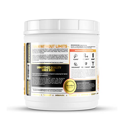 LIMITLESS Magnum 504g - Muscle Workout Powder, Sport Pre Workout for Men and Women LIMITLESS buy supplements canada
