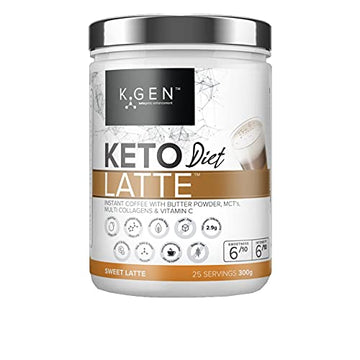 Instant Bulletproof Keto Coffee Creamer UK Made Collagen Latte | Butter Powder, Coconut MCTs & Vitamin C K GEN ketogenic enhancement buy supplements canada