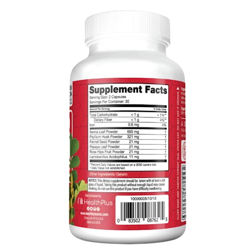 Health Plus Super Colon Cleanse Digestive Support | Constipation Relief to Reduce Bloating Health Plus buy supplements canada