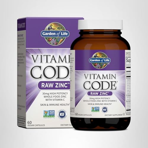 Garden of Life Zinc Supplements 30mg High Potency Raw Zinc and Vitamin C Multimineral Supplement, Vitamin Code Vitamins Trace Minerals & Probiotics Garden of Life buy supplements canada