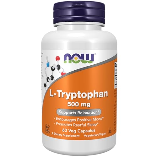 NOW Supplements, L-Tryptophan 500 mg, Encourages Positive Mood*, Supports Relaxation NOW buy supplements canada