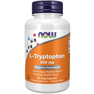 NOW Supplements, L-Tryptophan 500 mg, Encourages Positive Mood*, Supports Relaxation NOW buy supplements canada