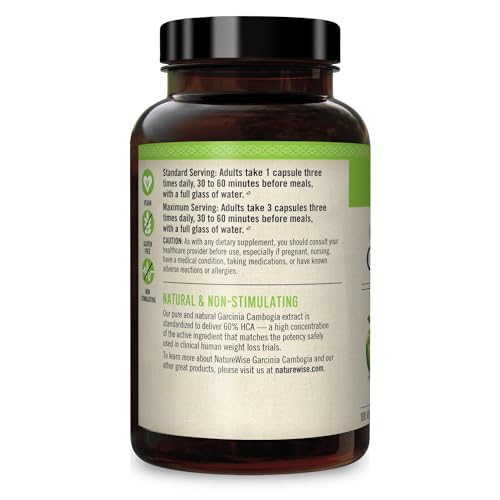 Naturewise Garcinia Cambogia with Pure Garcinia Cambogia Extract, 60% HCA Concentrati NatureWise buy supplements canada