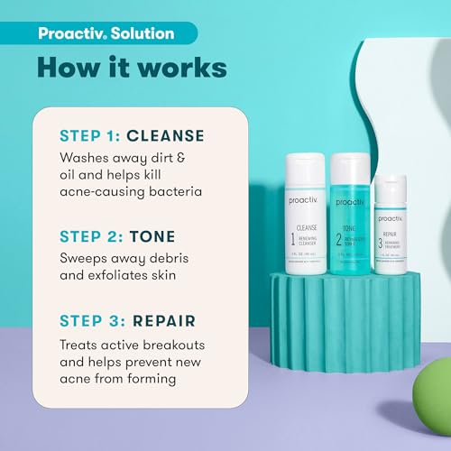 Proactiv 3 Step Acne Treatment - Benzoyl Peroxide Face Wash, Repairing Acne Spot Proactiv buy supplements canada
