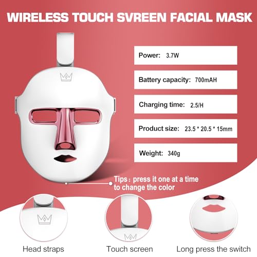 Red Light Therapy M-Ask Red Light Facial M-Ask Red Light Therapy for Face 7-1 Colors Light for Face Home Use LORICK buy supplements canada