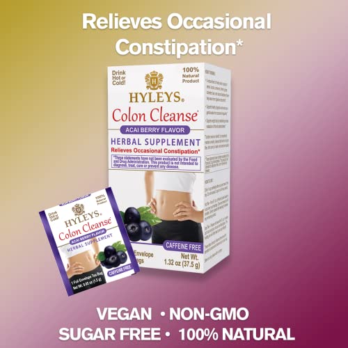 Hyleys Colon Cleanse Tea Acai Berry Flavor - 25 Tea Bags (12 Pack - 300 Tea Bags Total) HYLEYS buy supplements canada
