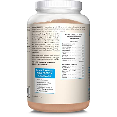 Jarrow Formulas Whey Protein With 18 g of Protein, 3.8 g of BCAAs, & Glutamine, Dietary Jarrow Formulas buy supplements canada