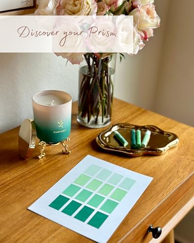 Inspired Picks Refreshing Green Candle – Wood Sage & Sea Salt w/Gold Stemmed Leaves Symbol Inspired Picks buy supplements canada