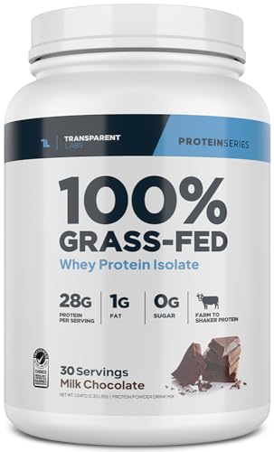 Transparent Labs Grass-Fed Whey Protein Isolate - Naturally Flavored, Gluten Free Transparent Labs buy supplements canada