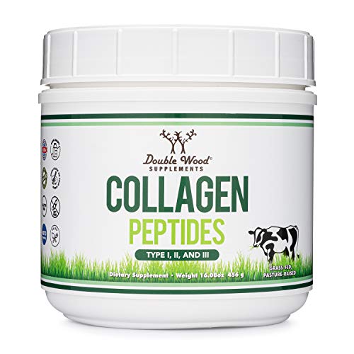 Collagen Peptides Powder - Hydrolyzed Collagen, Keto Safe - 16.08oz - Multi Type 1, 2 Double Wood Supplements buy supplements canada