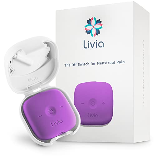 Livia Menstrual Pain Relief Device, Purple - The Off Switch for Period Pain - Portable Unit with Stick Livia buy supplements canada