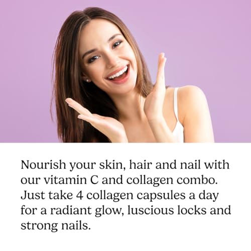 Humanz Collagen Capsules - Marine Collagen with Vitamin C - Collagen Supplements for Women & Men Humanz buy supplements canada