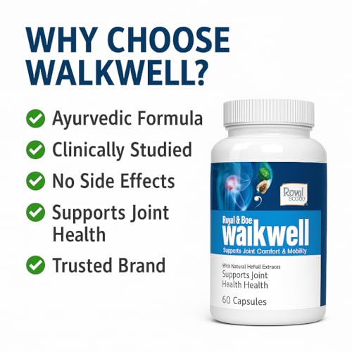 Royal Bee Walkwell Capsules – 60 Capsules – Supports Joint Pain & Inflammation Relief · Useful in Osteoarthritis · Promotes Flexibility & Mobility · Clinically Studied Herbal Ingredients Generic buy supplements canada