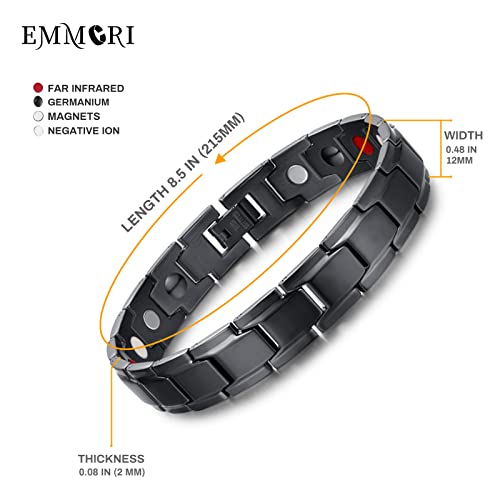 EMMORI Ultra Strength Magnetic Bracelet - 3,500 Gauss Per Magnet -Magnetic Bracelets Emmori buy supplements canada