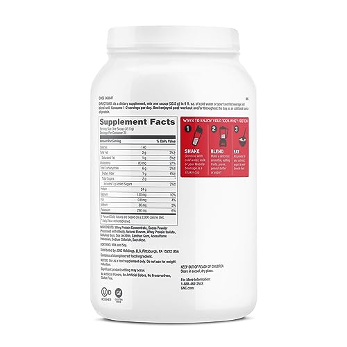 GNC Pro Performance 100% Whey Protein Powder - Chocolate Supreme, 25 Servings GNC buy supplements canada