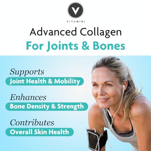 Premium Advanced Collagen Complex for Joint and Bone Health – High Strength Marine Collagen with Vitamin D3 V Vitamini buy supplements canada