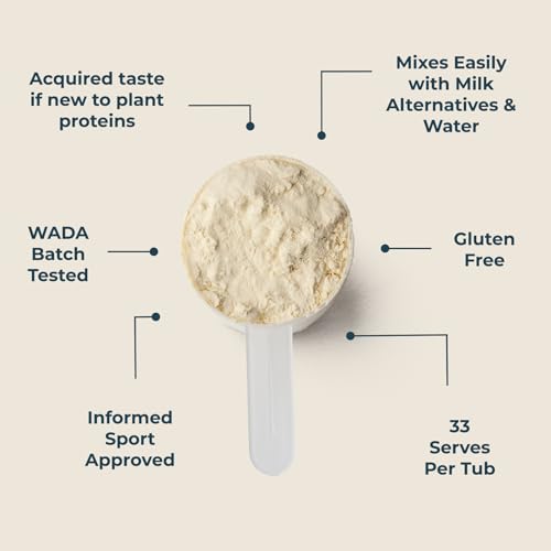 Kinetica Vanilla Flavour Plant Protein 1kg | Blend of Pea and Rice Protein | Vegan Kinetica buy supplements canada