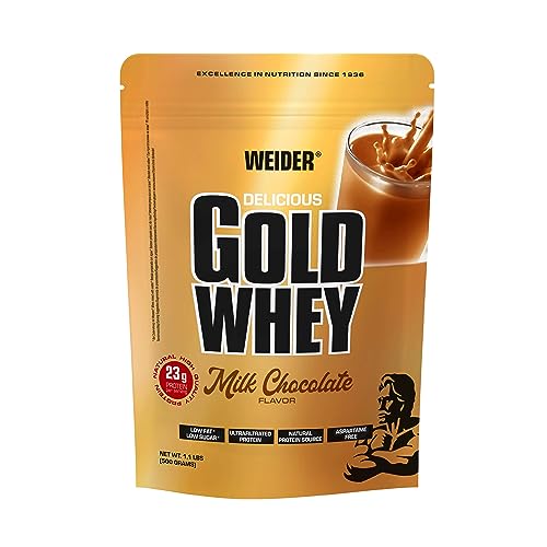 Weider Gold Whey (500g) Milk Chocolate Flavour. Ultrafiltrated Proteins from 100% Whey Protein Weider buy supplements canada