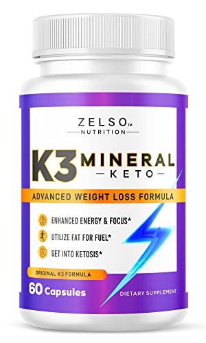 Zelso K3 Mineral Capsules - 60 Count, Advanced Ketogenic Weight Loss and Energy Support Formula ZELSO buy supplements canada