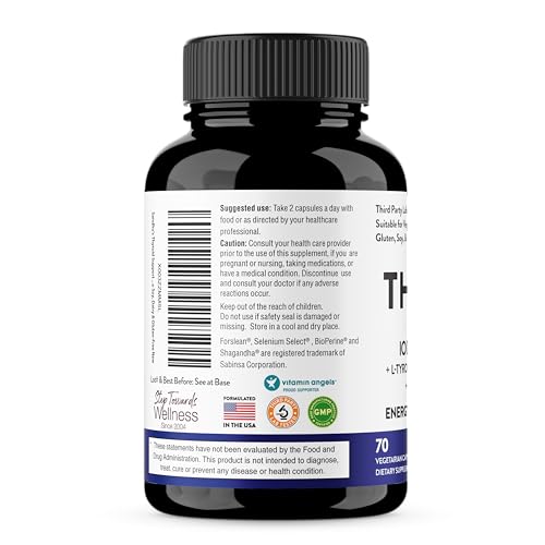 Sandhu's Thyroid Support Complex with Iodine Supplement|60 Capsules, 30 Days Supply Sandhu's buy supplements canada