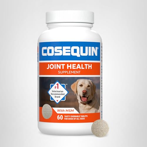 Nutramax Laboratories Cosequin Maximum Strength Joint Health Supplement for Dogs - With Glucosamine, Chondroitin, and MSM, 2 Pack, 264 Total Chewable Tablets Nutramax Laboratories buy supplements canada