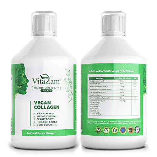 VitaZam Vegan Collagen Liquid 5000mg Hydrolyzed Collagen Peptides for Women VitaZam buy supplements canada
