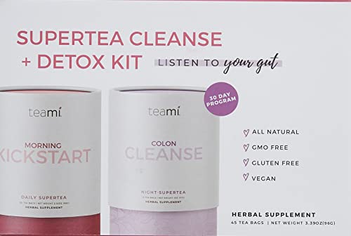 Teami 30-Day Teatox Kit - All Natural Colon Cleanse and Detox Tea - Morning Kickstart Teami buy supplements canada