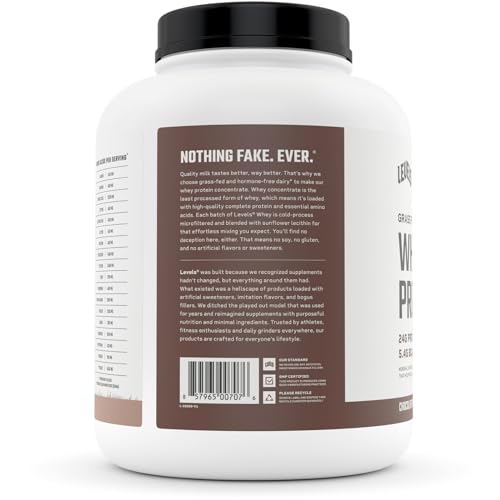 Levels Grass Fed 100% Whey Protein, No Hormones, Chocolate Mocha, 5LB Levels Nutrition buy supplements canada