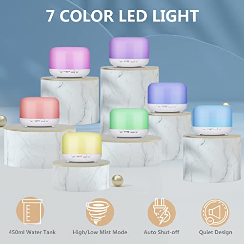 Hianjoo 450ml Essential Oil Diffuser, Electric Aroma Ultrasonic Aromatherapy Fragrant Oil Hianjoo buy supplements canada