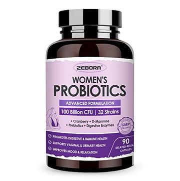 Probiotics for Women Digestive Health with Enzymes & Prebiotics 100 Billion | Vaginal Probiotics ZEBORA buy supplements canada