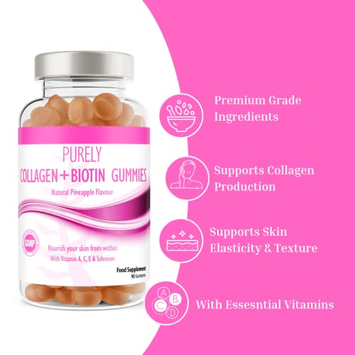 Collagen Gummies with Vitamins for Women Men Adults - Skin, Hair, Nail & Cartilage Health Pure Food Supplements buy supplements canada