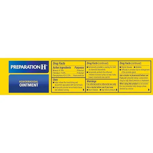 Preparation H Hemorrhoid Ointment, Itching, Burning and Discomfort Relief - 1 Oz Tube Preparation H buy supplements canada