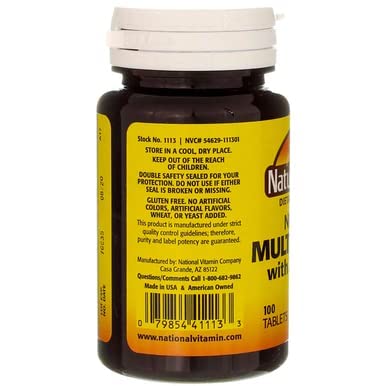 Nature's Blend Multiple Vitamin with Minerals No Iron 100 Tabs Nature's Blend buy supplements canada