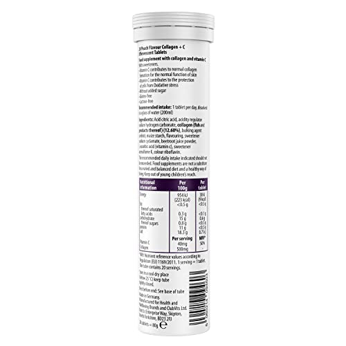 Collagen Effervescent - Marine Collagen & Vitamin C (2 Tubes) Beauty & Co buy supplements canada