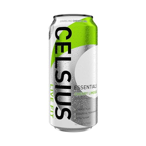 CELSIUS ESSENTIALS, Sparkling Cherry Limeade, Performance Energy Drink 16 Fl Oz CELSIUS buy supplements canada