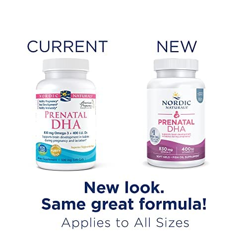 Nordic Naturals Prenatal DHA, Unflavored - 830 mg Omega-3 + 400 IU Vitamin D3-180 Soft Gels - Supports Brain Development in Babies During Pregnancy & Lactation - Non-GMO - 90 Servings Nordic Naturals buy supplements canada
