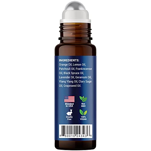 Stress Ease Essential Oil Roll On Blend 10ml - Natural Stress Relief Essential Oils Roll Nexon Botanics buy supplements canada