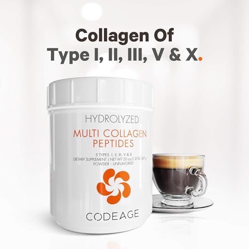 Code Age Multi-Collagen Protein Powder Hydrolyzed 20Oz All-in-One Super Bone Broth Codeage buy supplements canada