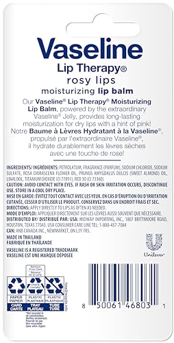 Vaseline Lip Therapy Rosy Lips Moisturizing Lip Balm - Twin Pack (2-Pack) Vaseline buy supplements canada