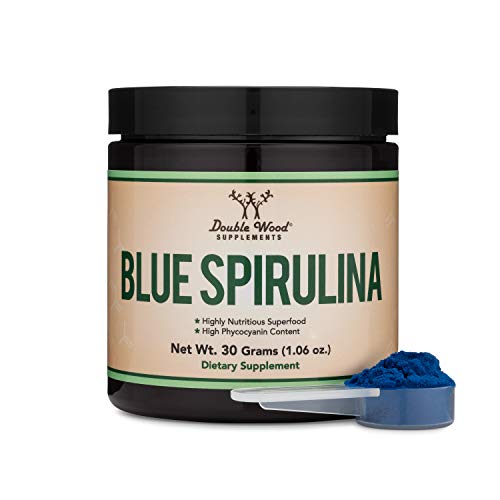 Blue Spirulina Powder - Maximum 35% Phycocyanin Content, Superfood Powder from Blue Double Wood Supplements buy supplements canada
